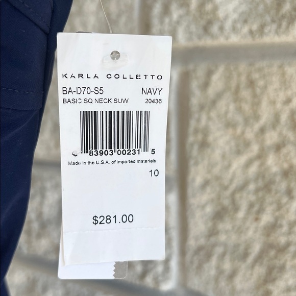 Karla  Colletto Women's Basics Square Neck Underwire One Piece - Picture 5 of 11